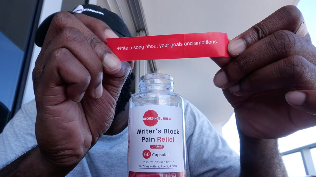 "there's a cure for writer's block..."