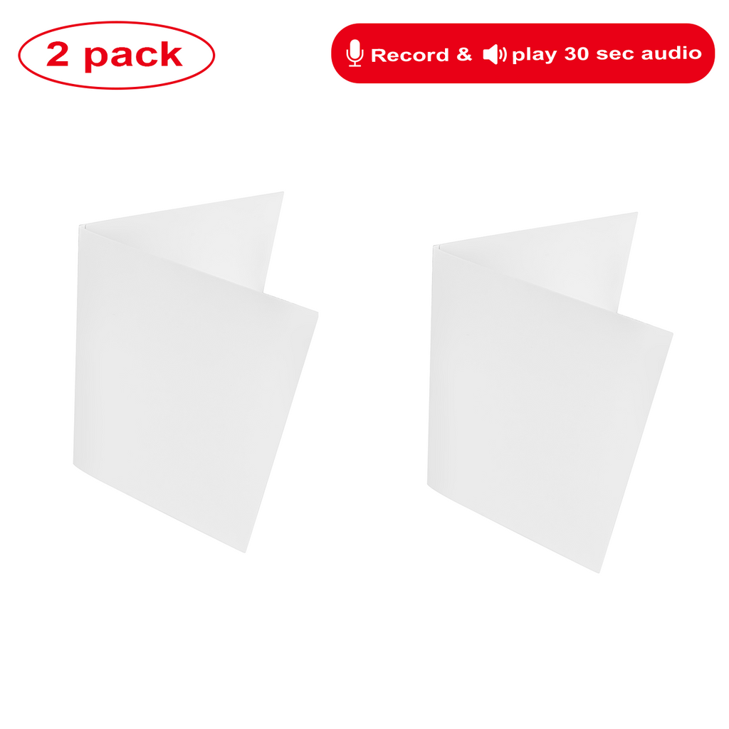 Blank Recordable Greeting Cards (2-Pack)