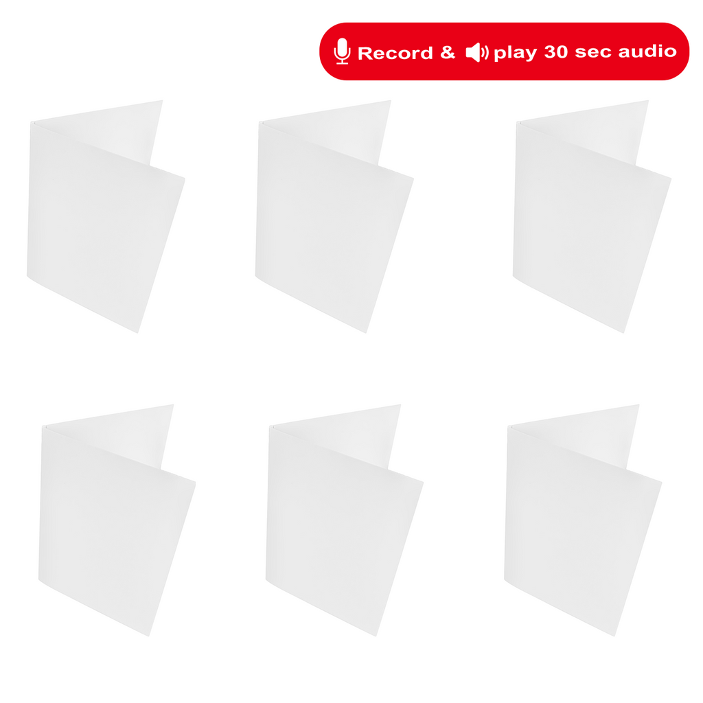 Blank Recordable Greeting Cards (6-Pack)