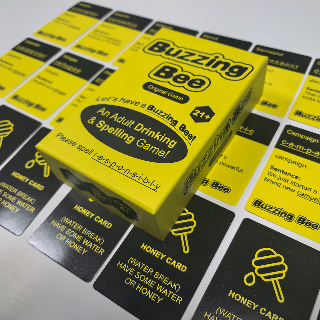 Buzzing Bee: An Adult Drinking & Spelling Game