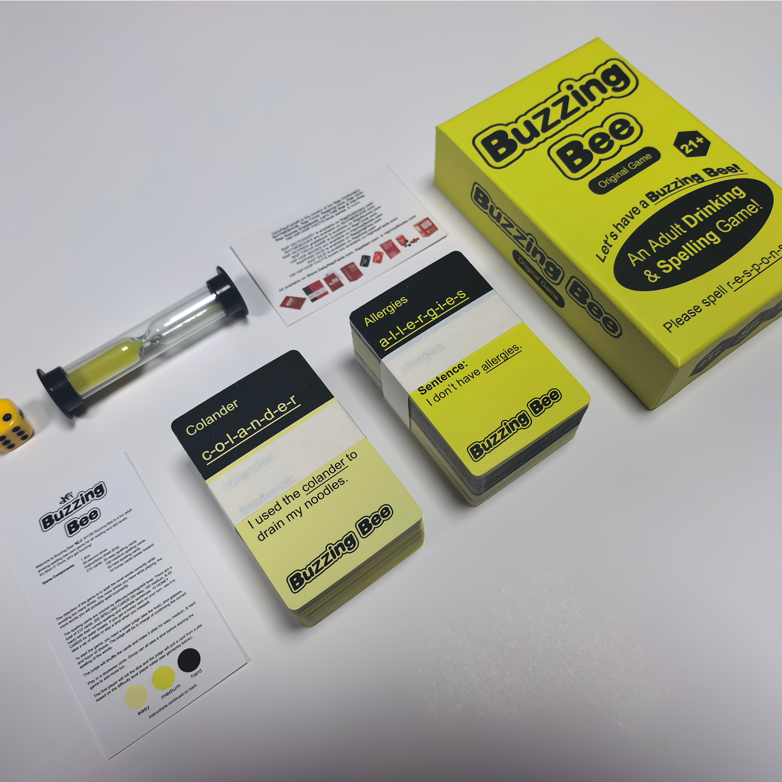 Buzzing Bee: An Adult Drinking & Spelling Game