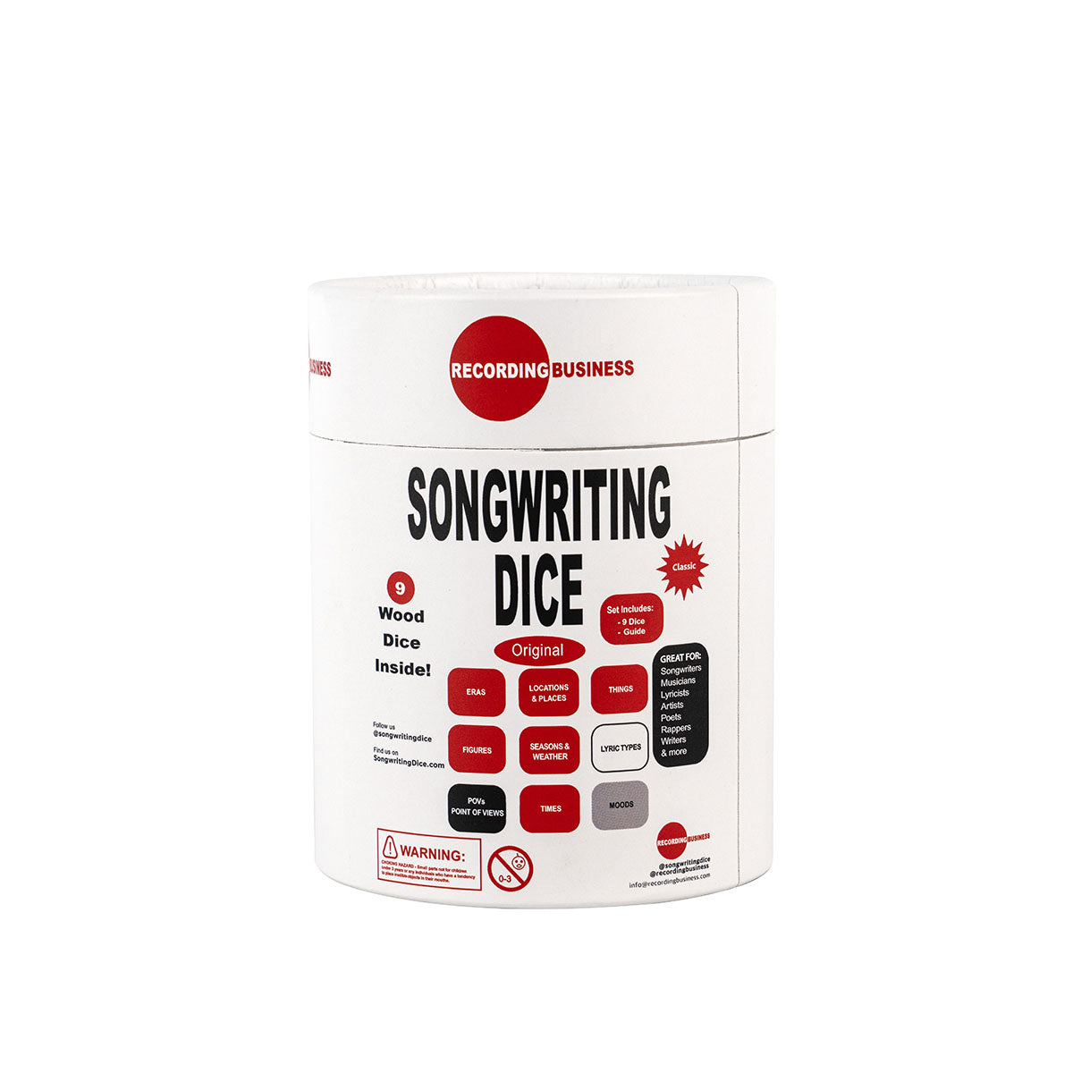Songwriting Dice: 9 Songwriting Dice for All Genres