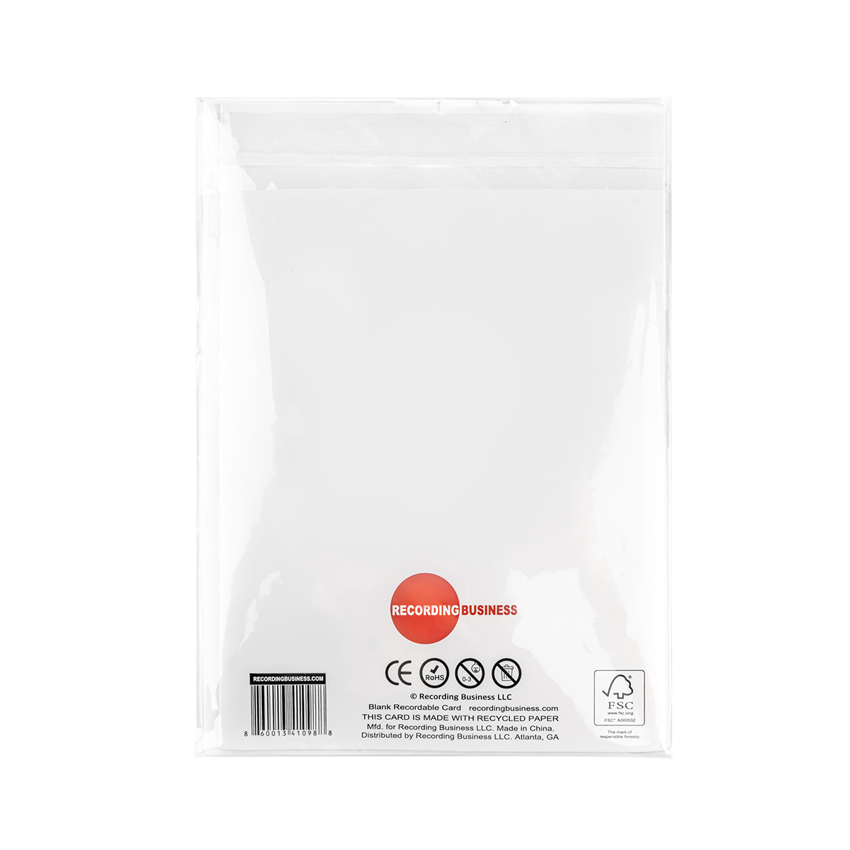 Blank Recordable Greeting Cards (8-Pack)