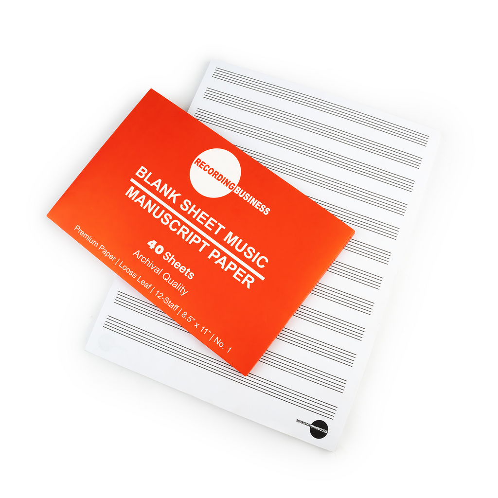 Blank Sheet Music - LOOSE LEAF Manuscript Paper (40 Sheets)