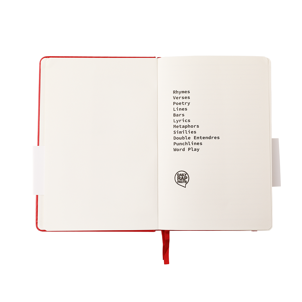 RHYMEBOOK: Songwriting Notebook Journal (Red)