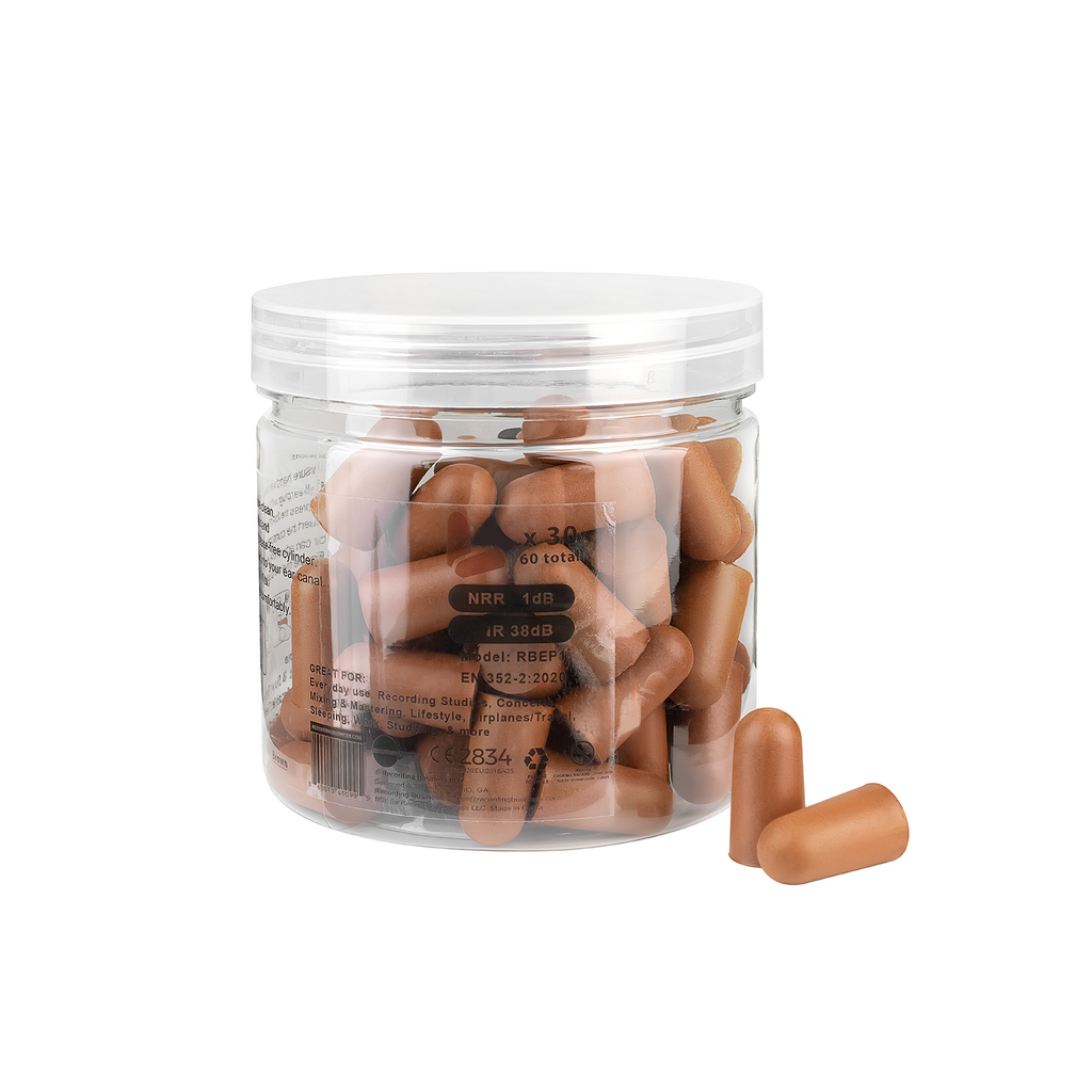 Brown Ultra Soft Earplugs 31dB NRR (30 Pairs)