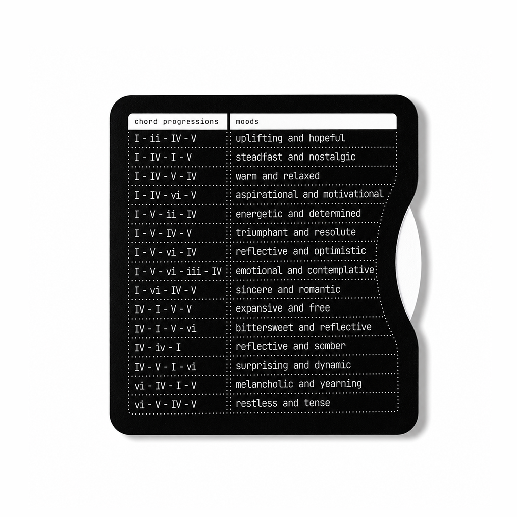 Chordii Roman Numeral Music Theory Wheel (Black)
