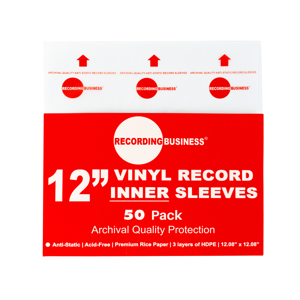 Front of Recording Business 12 inch Vinyl Record Inner Sleeves
