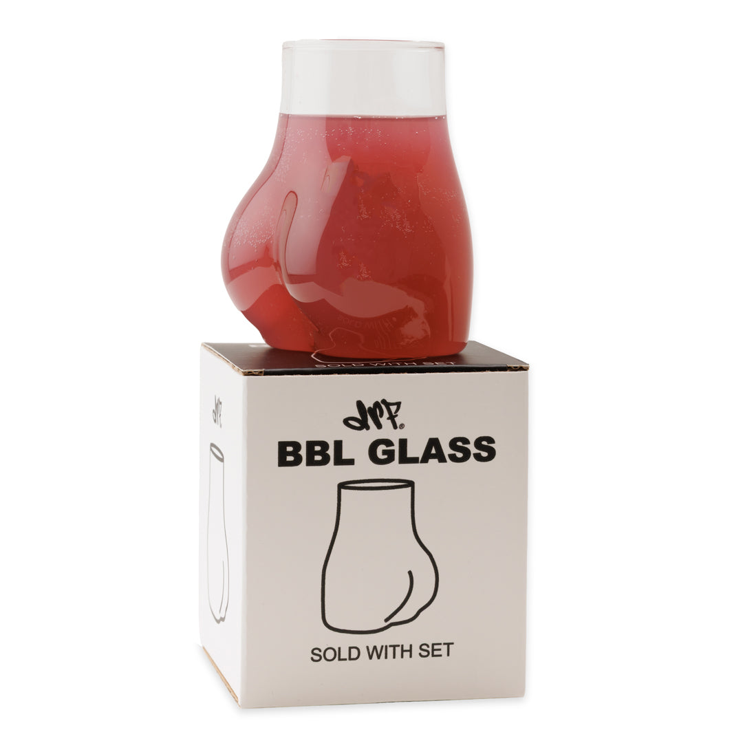 BBL glass with red liquid