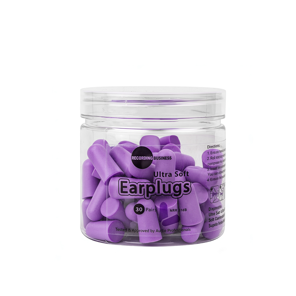 Purple Ultra Soft Earplugs 31dB NRR (30 Pairs)