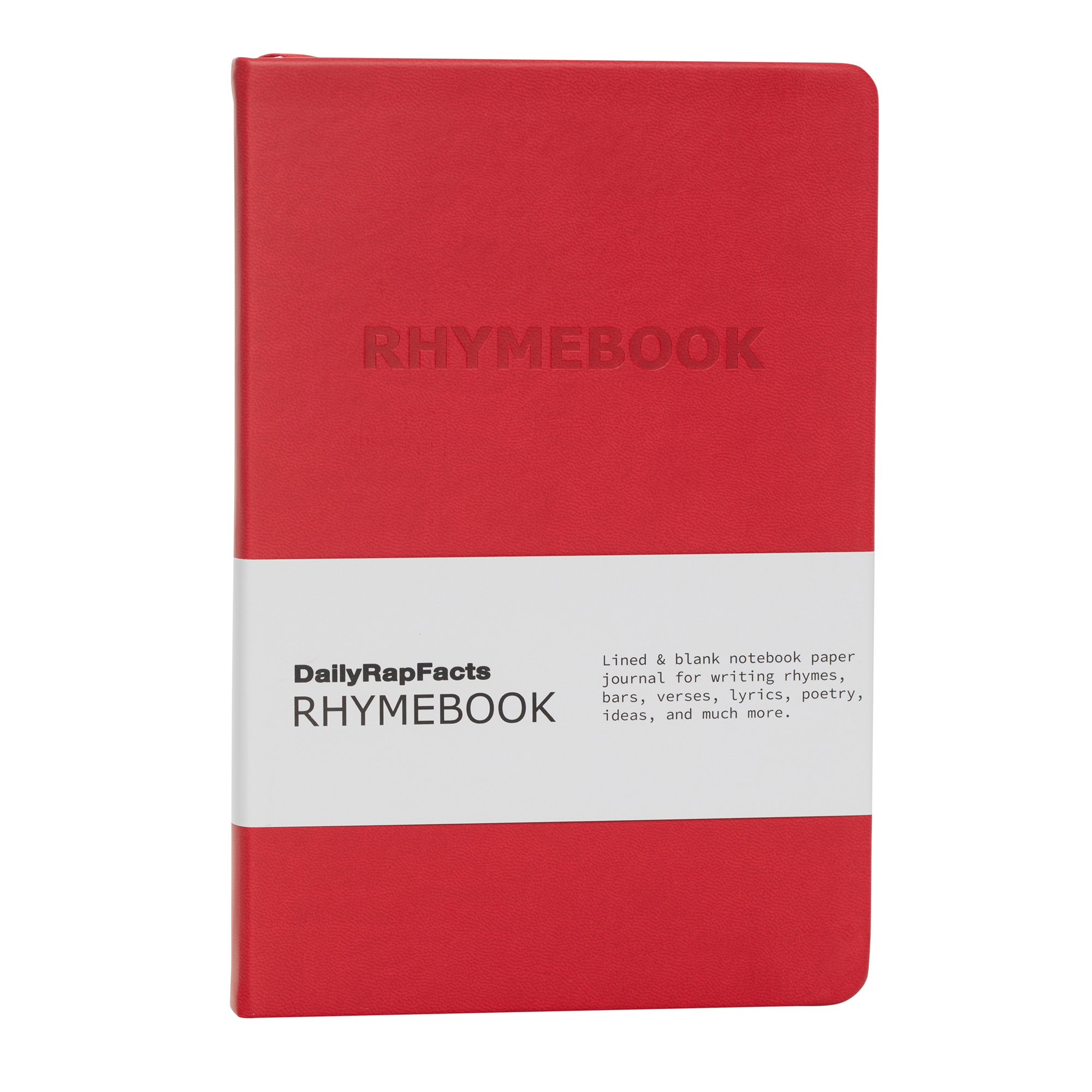 RHYMEBOOK: Songwriting Notebook Journal (Red)