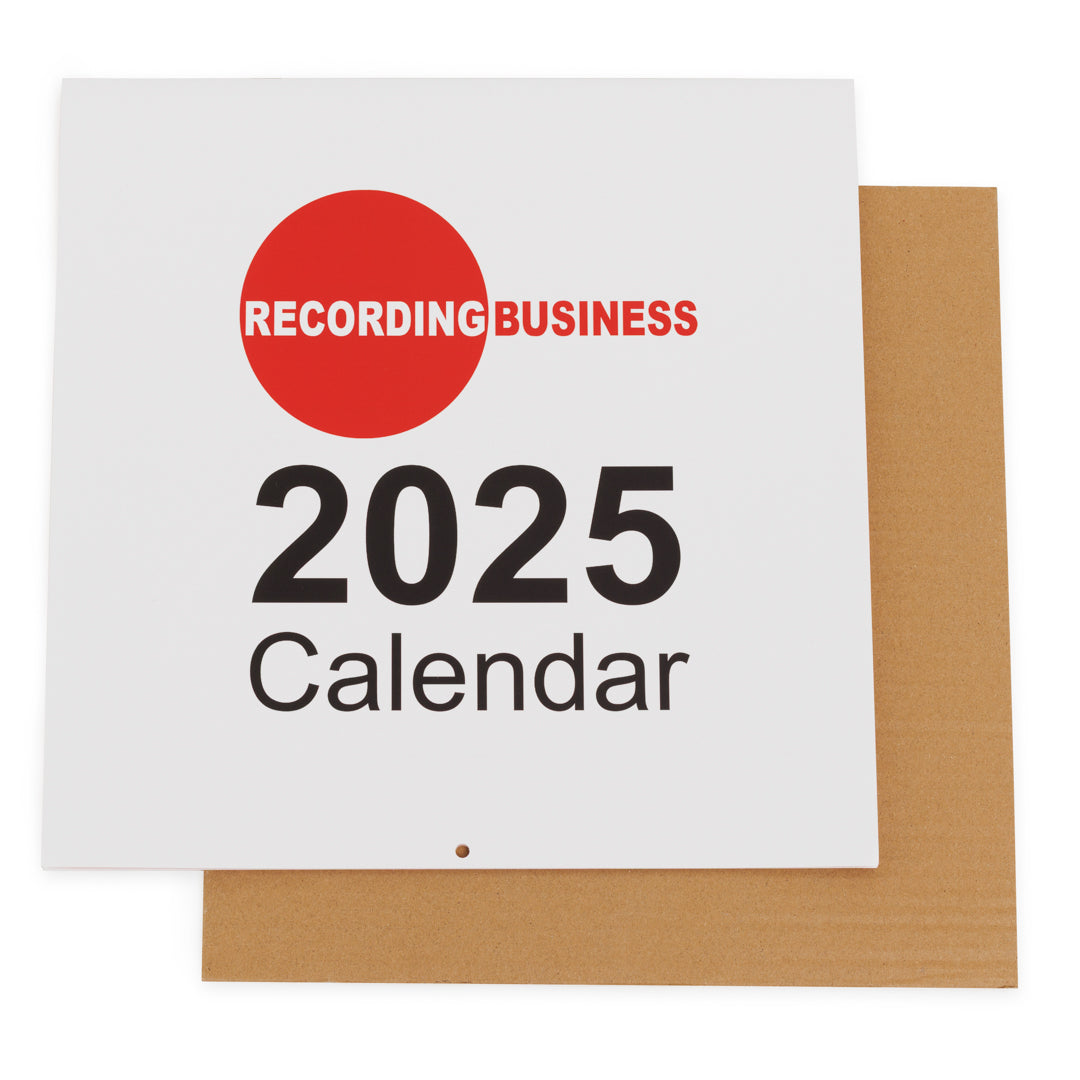 Recording Business 2025 Calendar