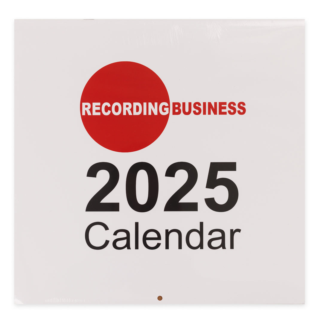 Recording Business 2025 Calendar