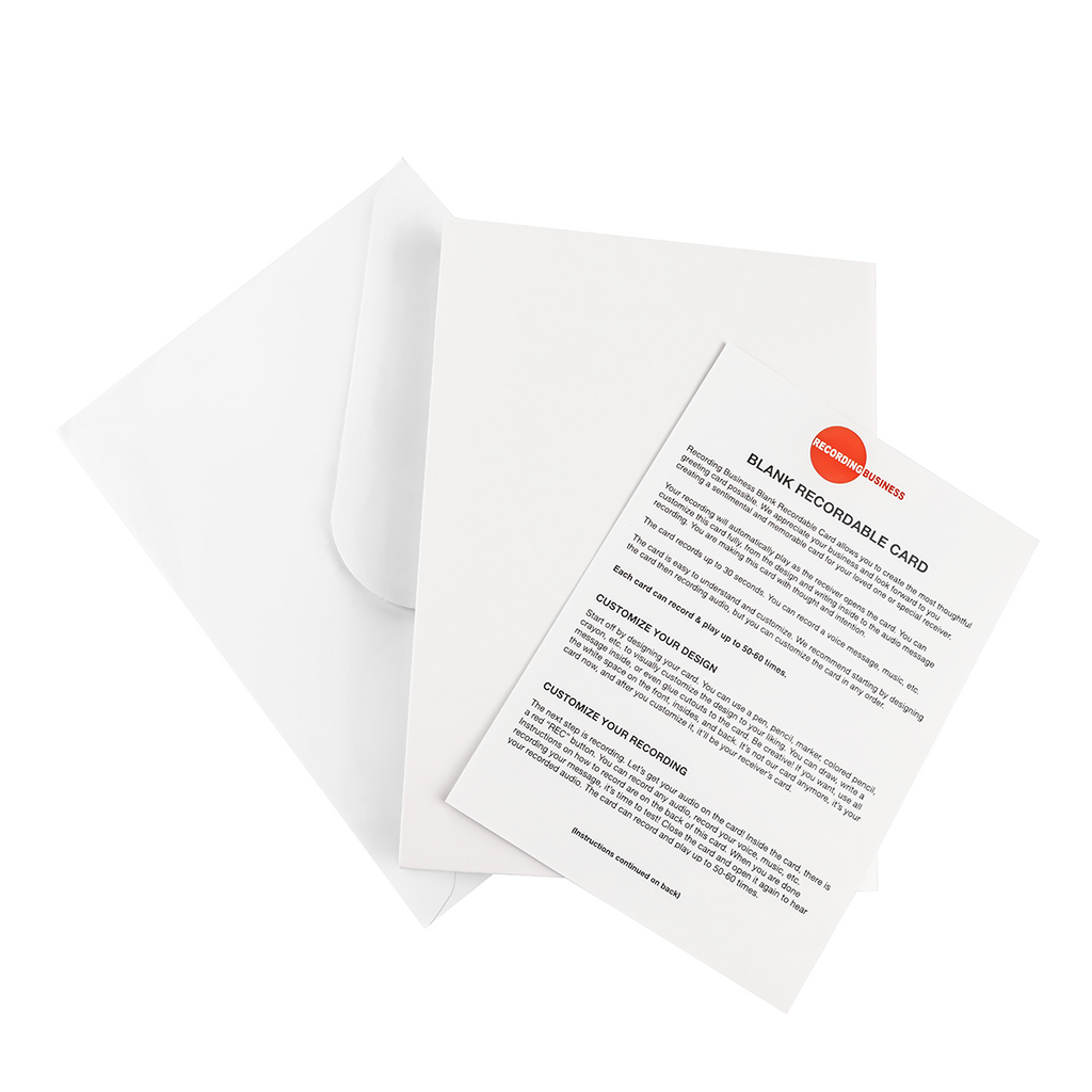 Blank Recordable Greeting Cards (8-Pack)