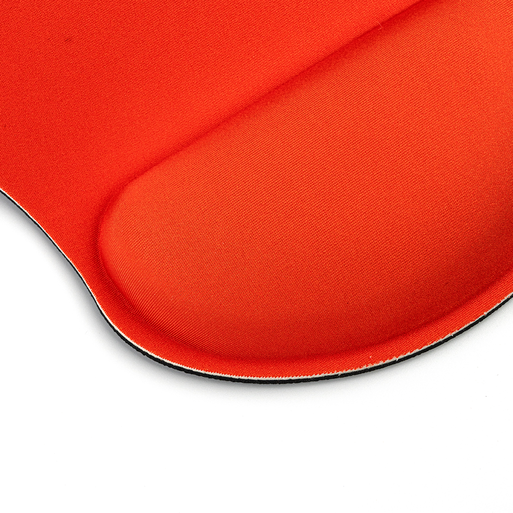 Red Memory Foam Mouse Pad with Wrist Rest