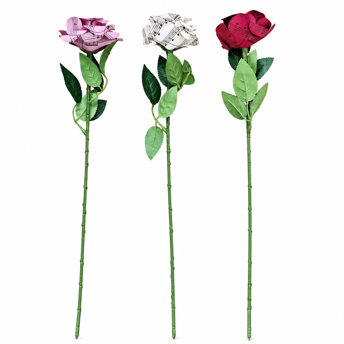 Shroses: Sheet Music Rose Paper Flowers