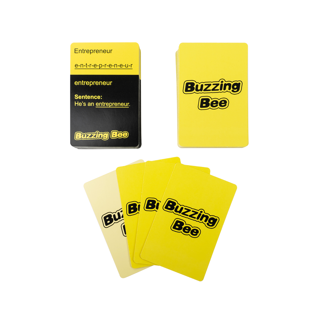 Yellow Buzzing Bee Game Cards