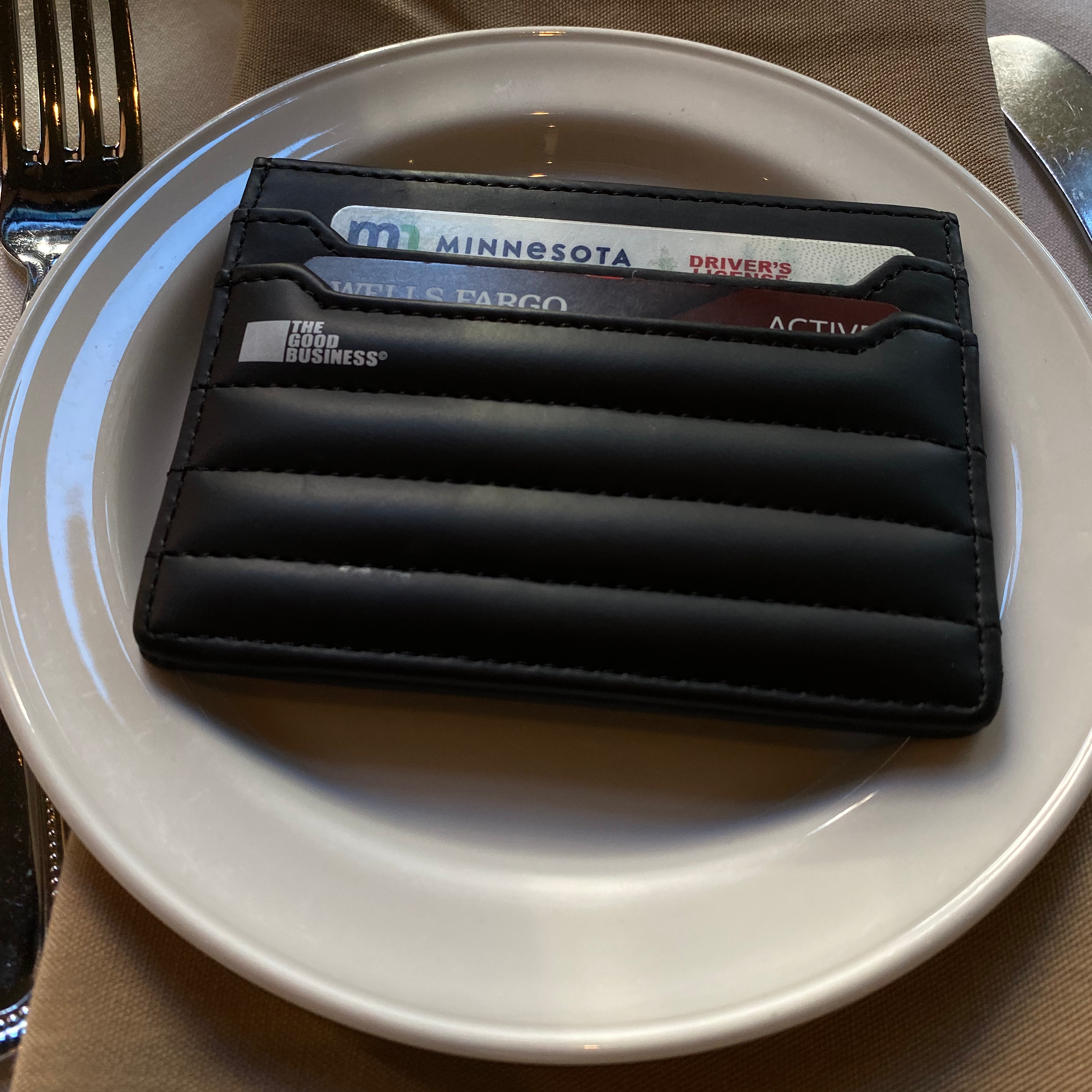 Black Puffer Card Holder Wallet (Midnight)