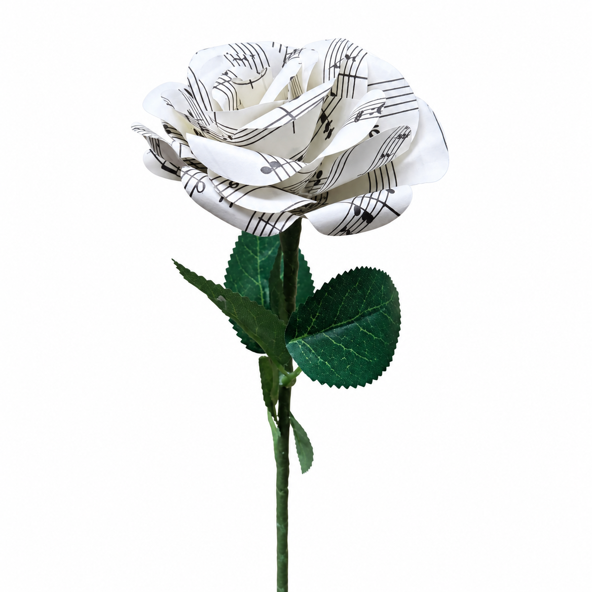 Shroses: Sheet Music Rose Paper Flowers