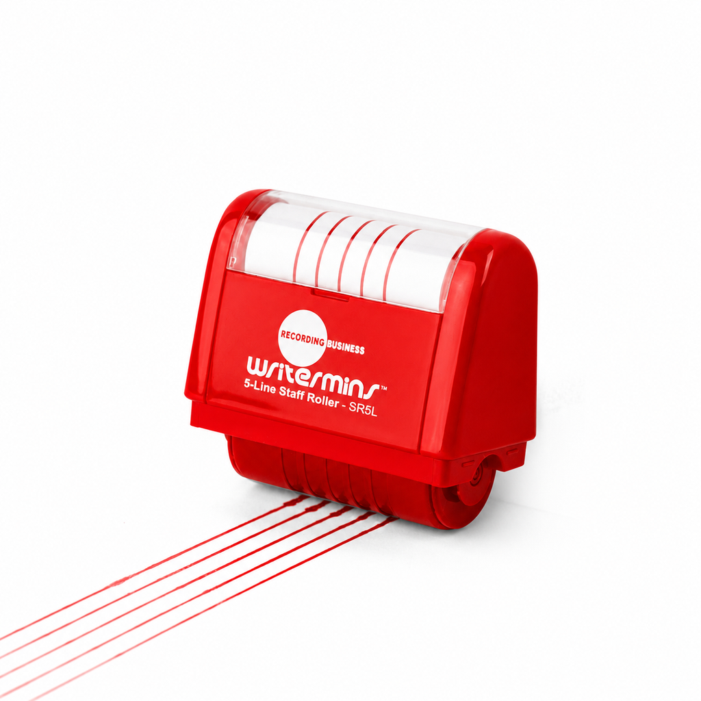 Writermins Self-Inking 5-Line Music Staff Roller