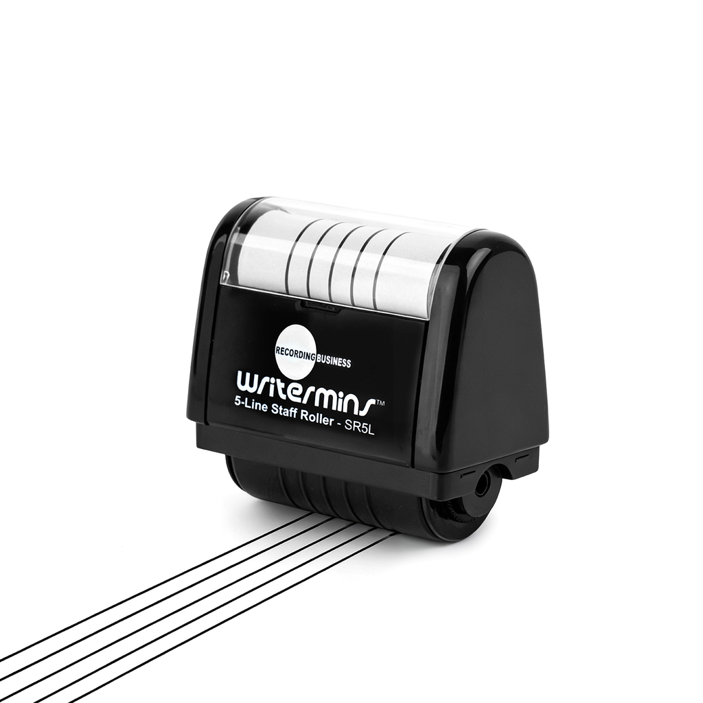Black 5-line self-inking stamp rollers