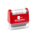 Red 5-line self-inking stamp rollers